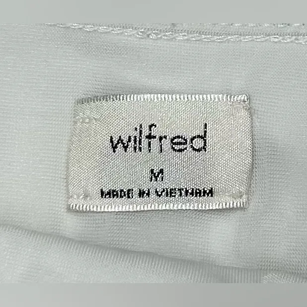 Aritzia Wilfred Women’s Size M White Ruffle One-Piece Bodysuit - Image 2