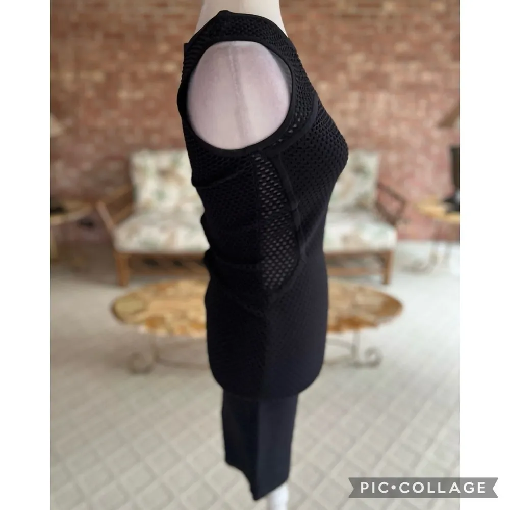 John + Jenn Revolve Nori Dress Black Bodycon Mesh Sleeveless Cocktail Party S - Image 12