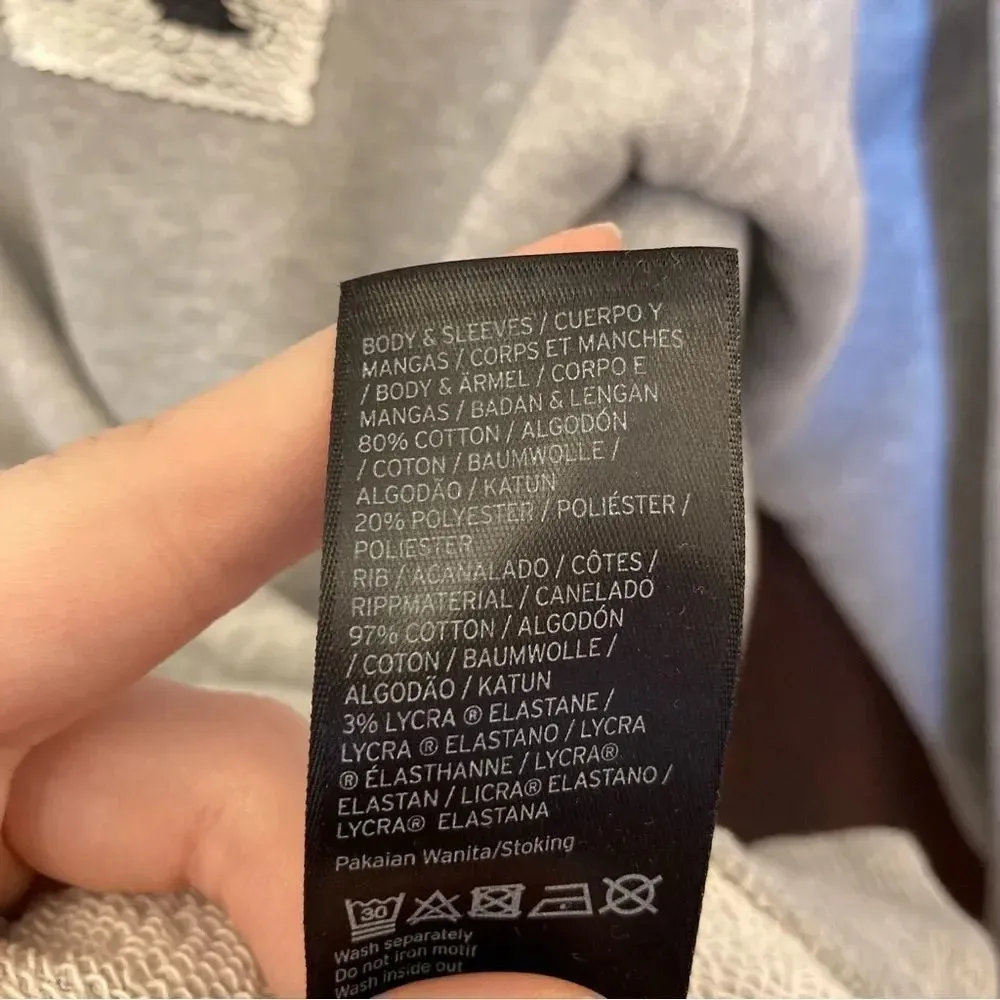 IVY PARK Silver Brushed Sequins Logo Sweatshirt Size Extra Small - Image 7