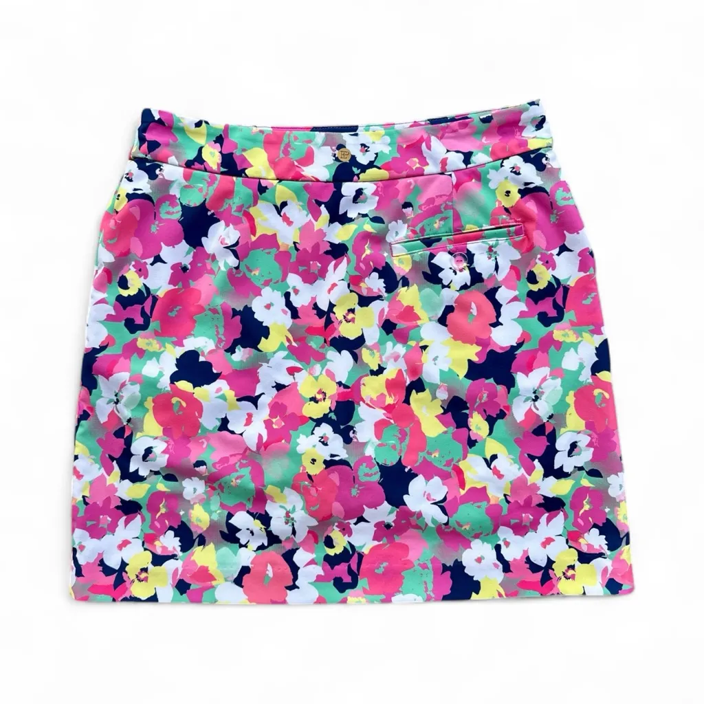 EPNY Fun Flat Floral Golf Skort Size Small Pink - Image 3