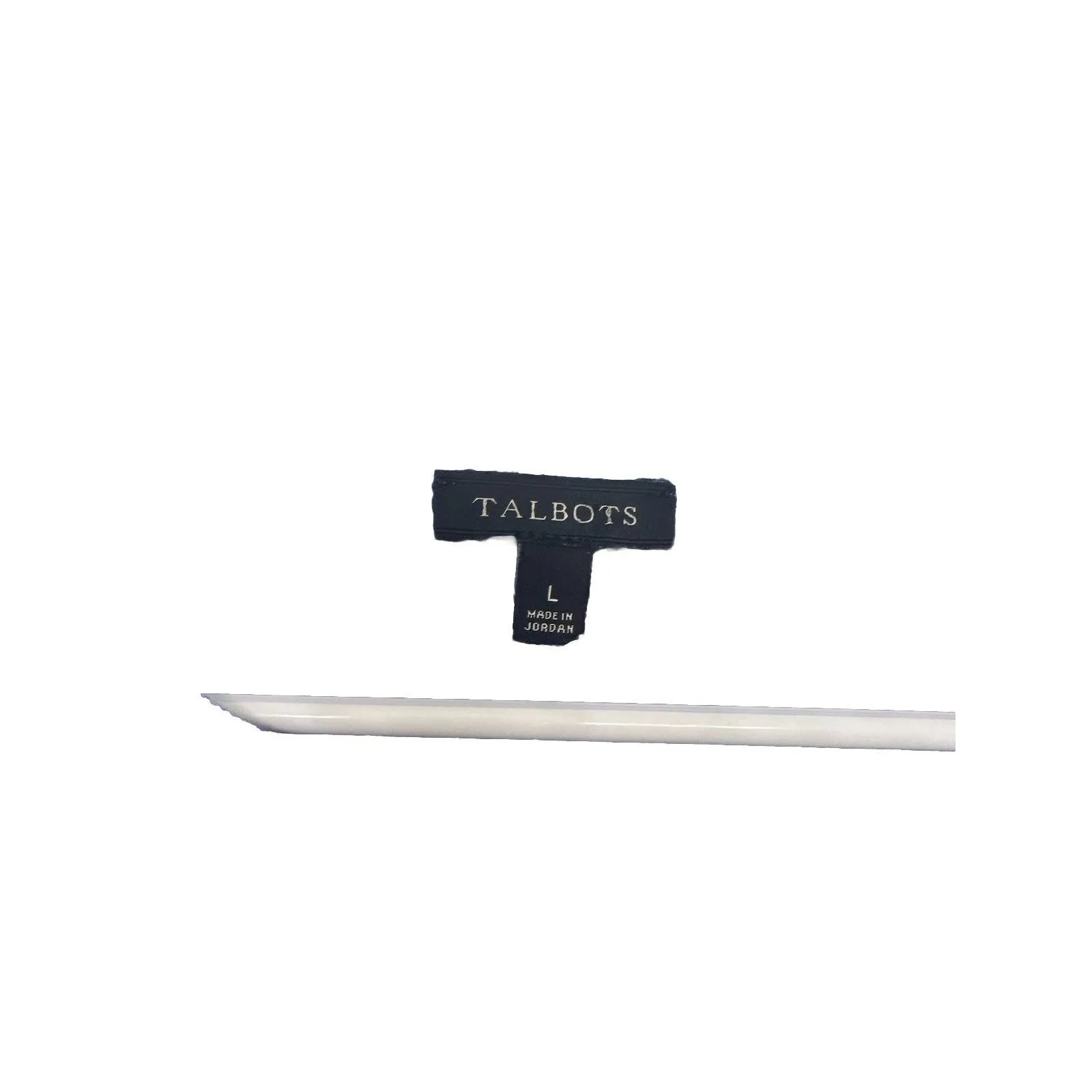 Talbots L Blue Cotton Linen Knit Chevron Sweater - Image 2