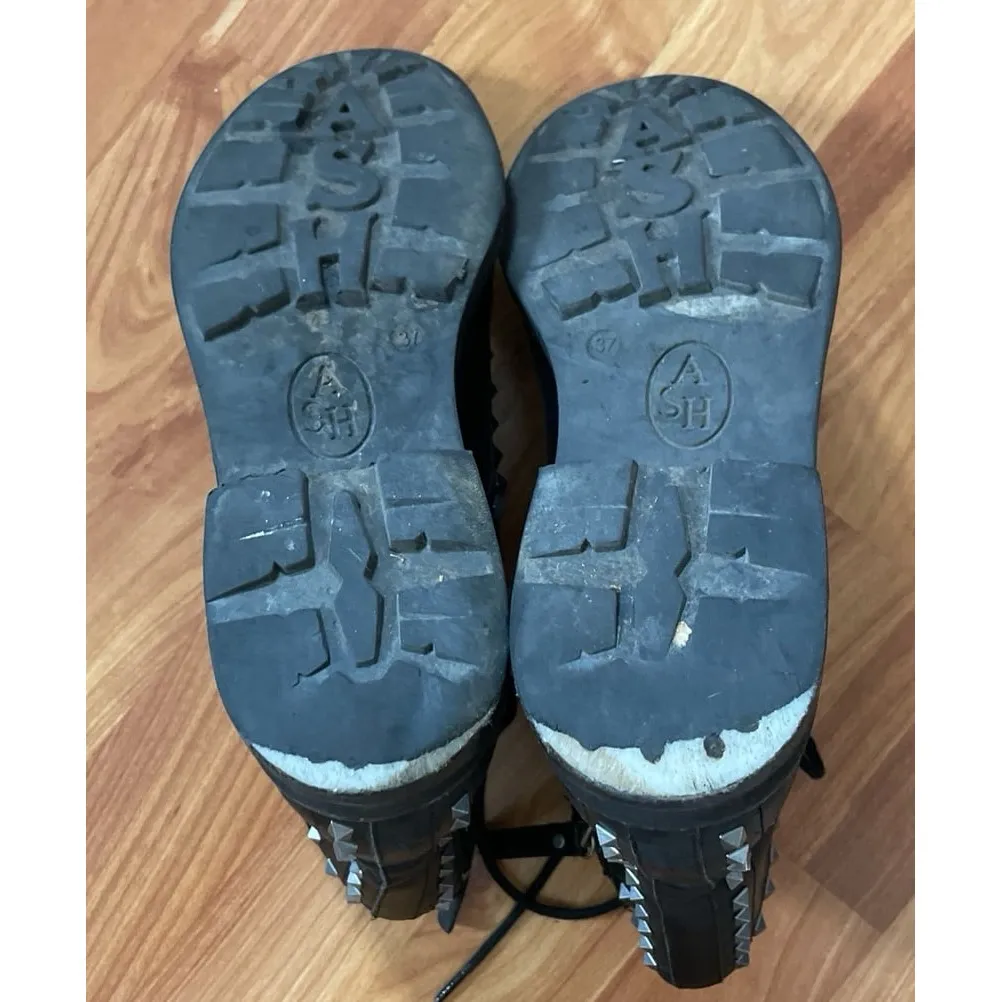 ASH
Wolf Studded Leather Combat‎ Boots - Image 6