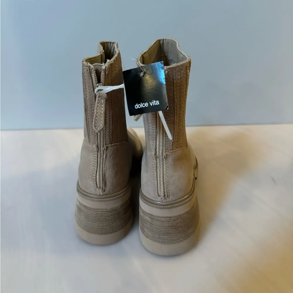 Dolce Vita Women's Martey H2o Fashion Boot 8.5, Taupe Suede H2o Tan - Image 4