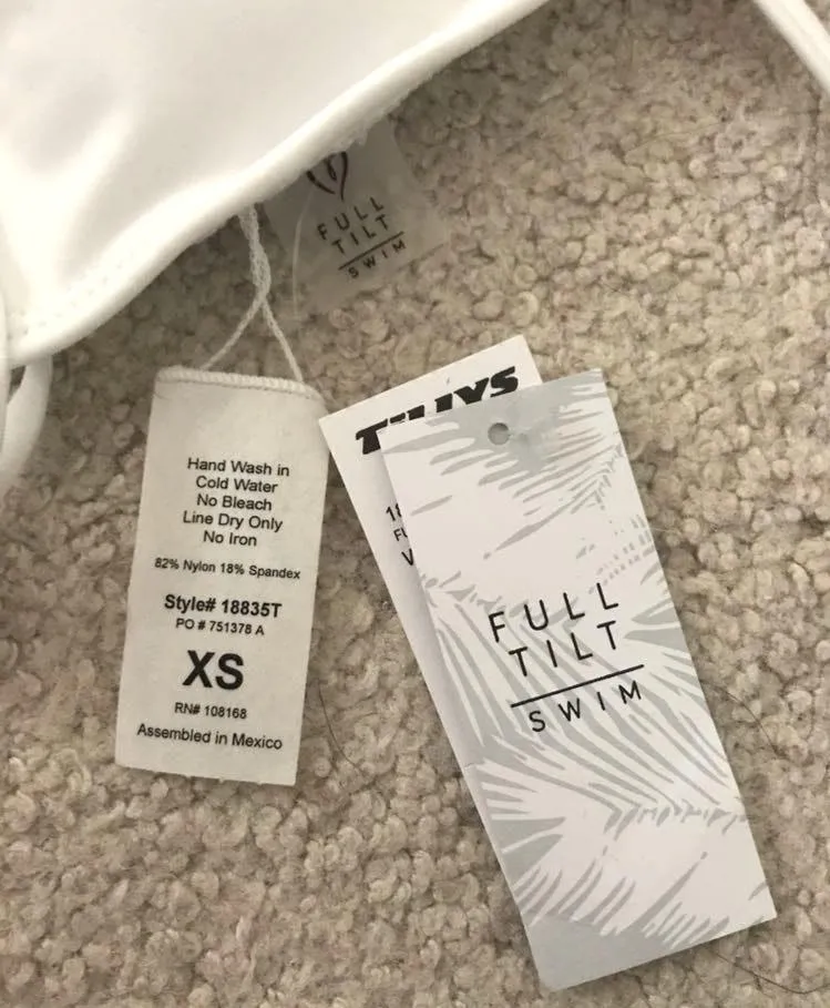 Tilly's White Bikini Top - Image 2