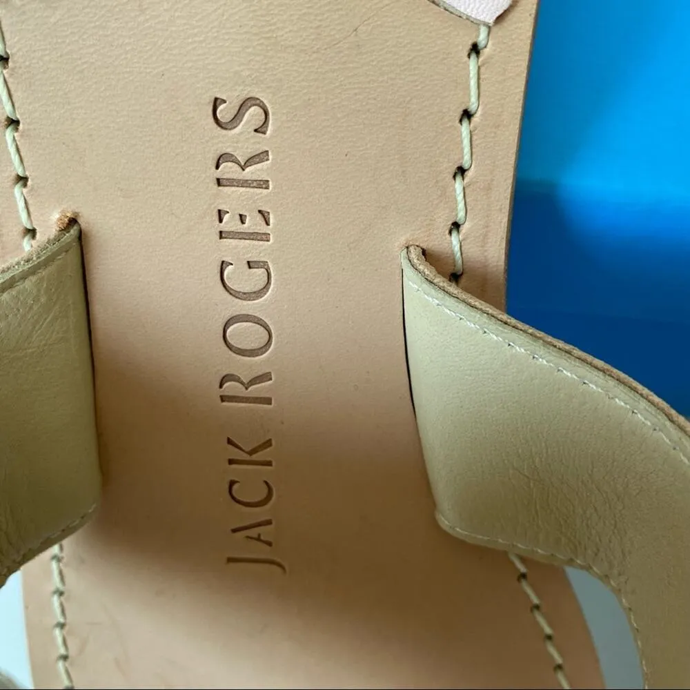 Jack Rogers Pink Leather Capricorn Embroidery Shoe - Image 4