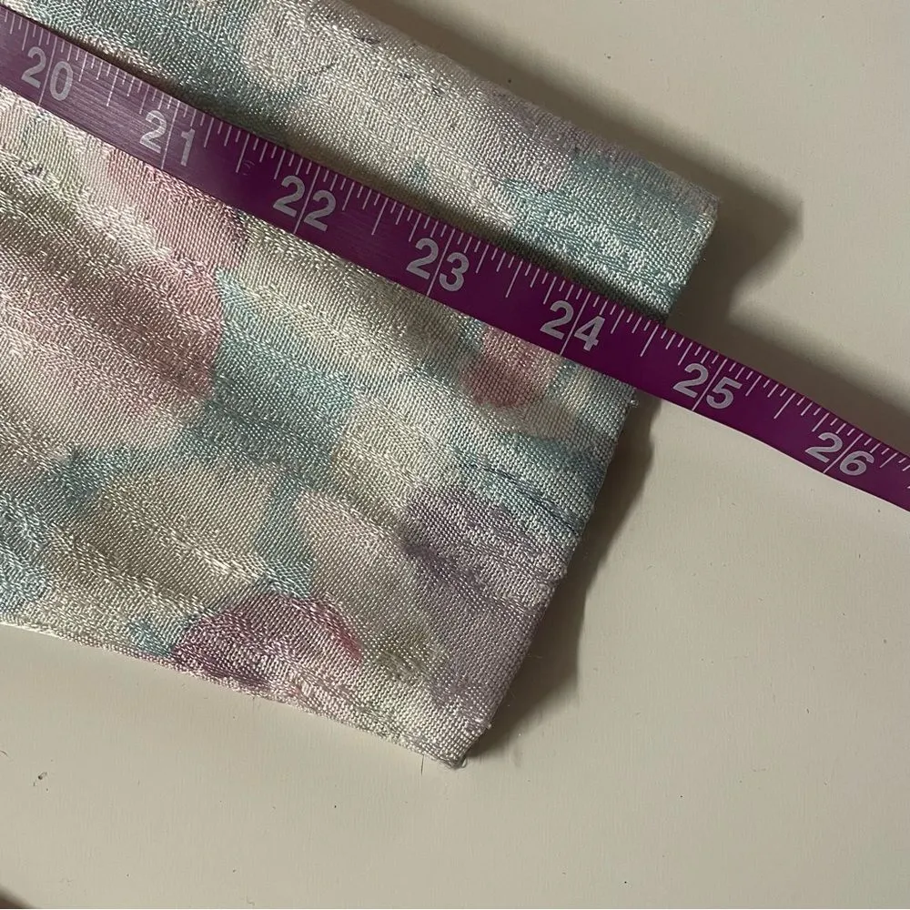 Vintage Nah Nah Collections Light Blue|Pink|Cream Floral Print Blazer EUC Sz. 8 Blue - Image 7