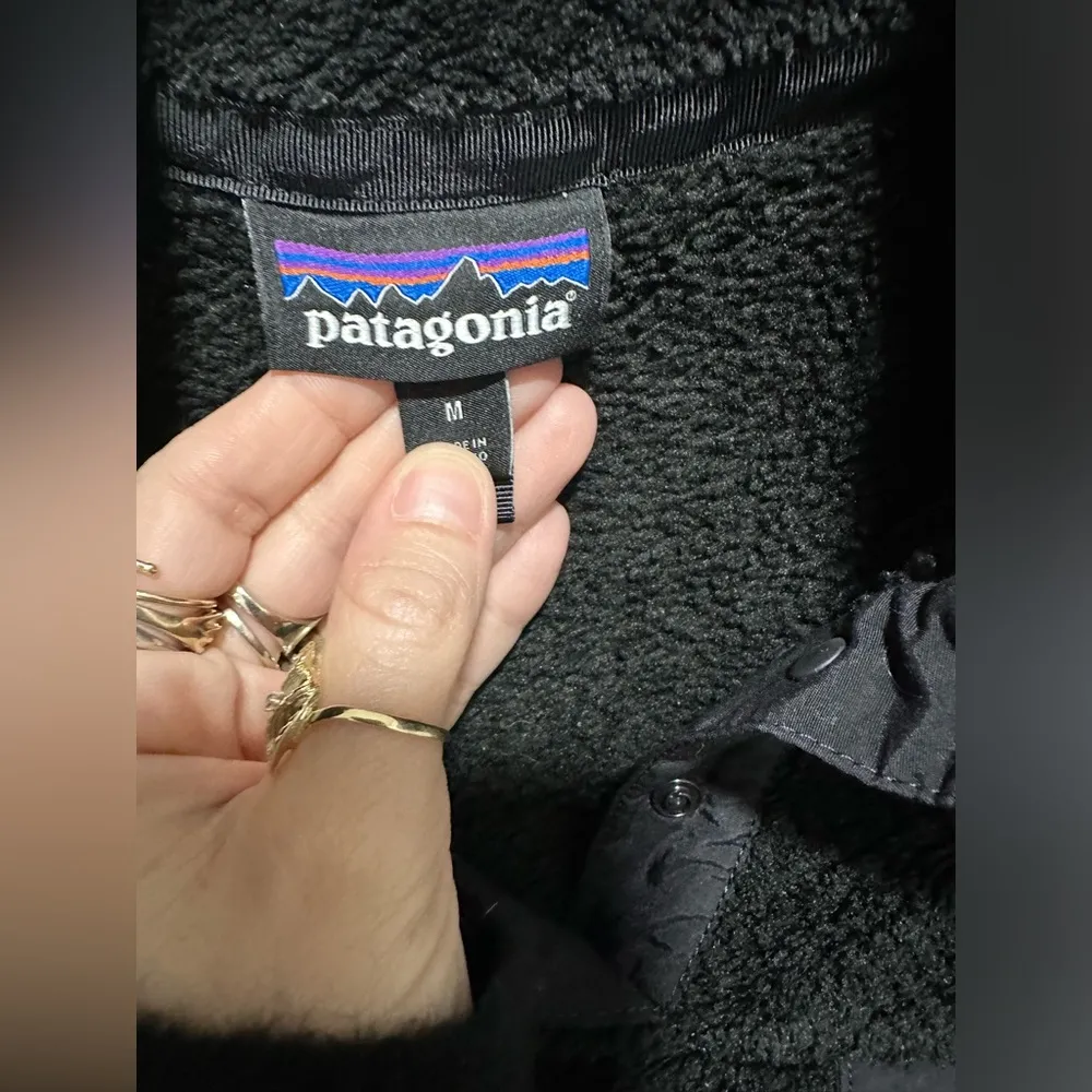 Patagonia Worn Wear Re-Tool Jacket Black Size M EUC - Image 6