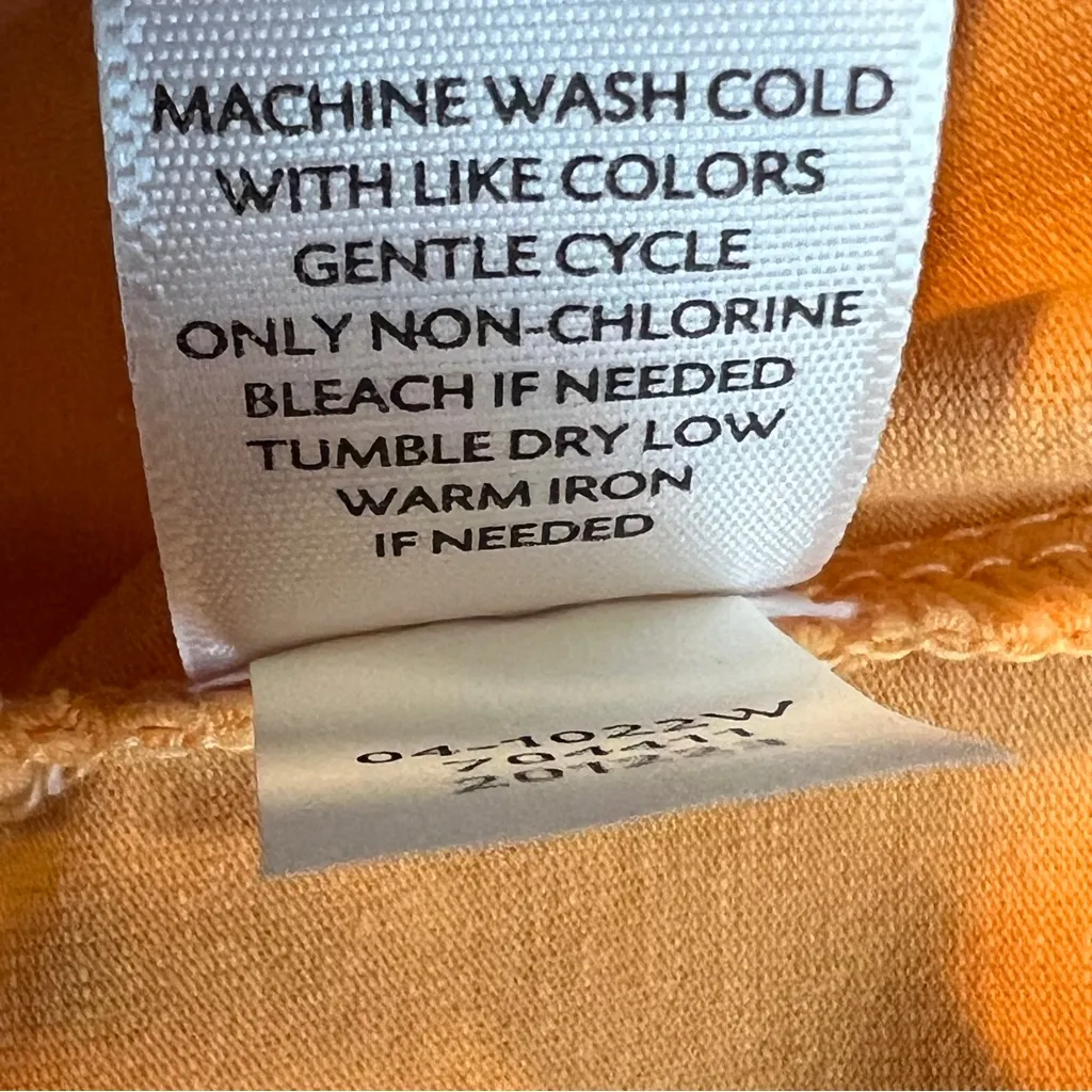 J. Jill 2X Perfect Tank Orange Color Scoop Neck 95% Cotton 5% Spandex - Image 5