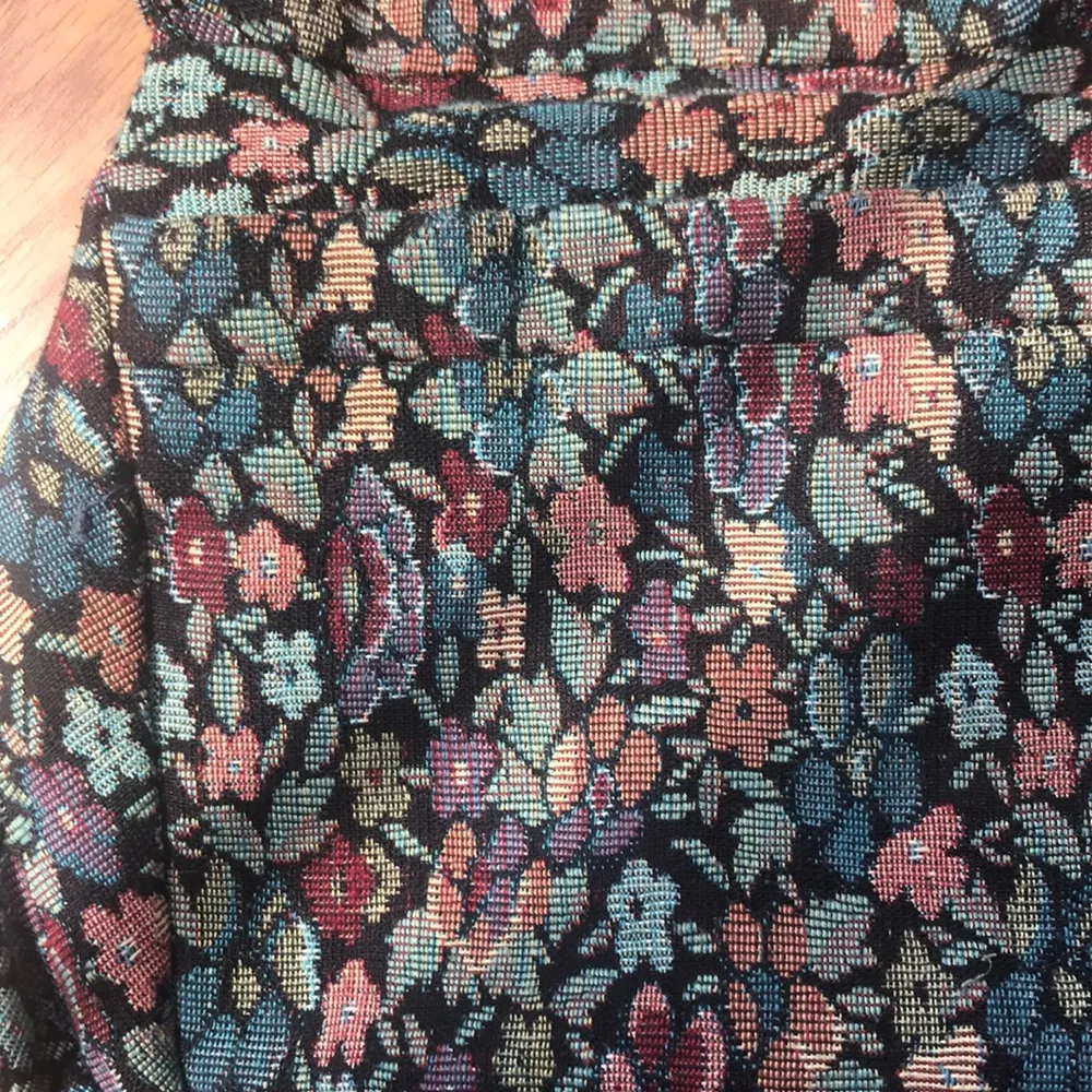 Vintage Y2K Handbag Purse Floral Versatile Velcro Blue Red Women’s Accessories - Image 2