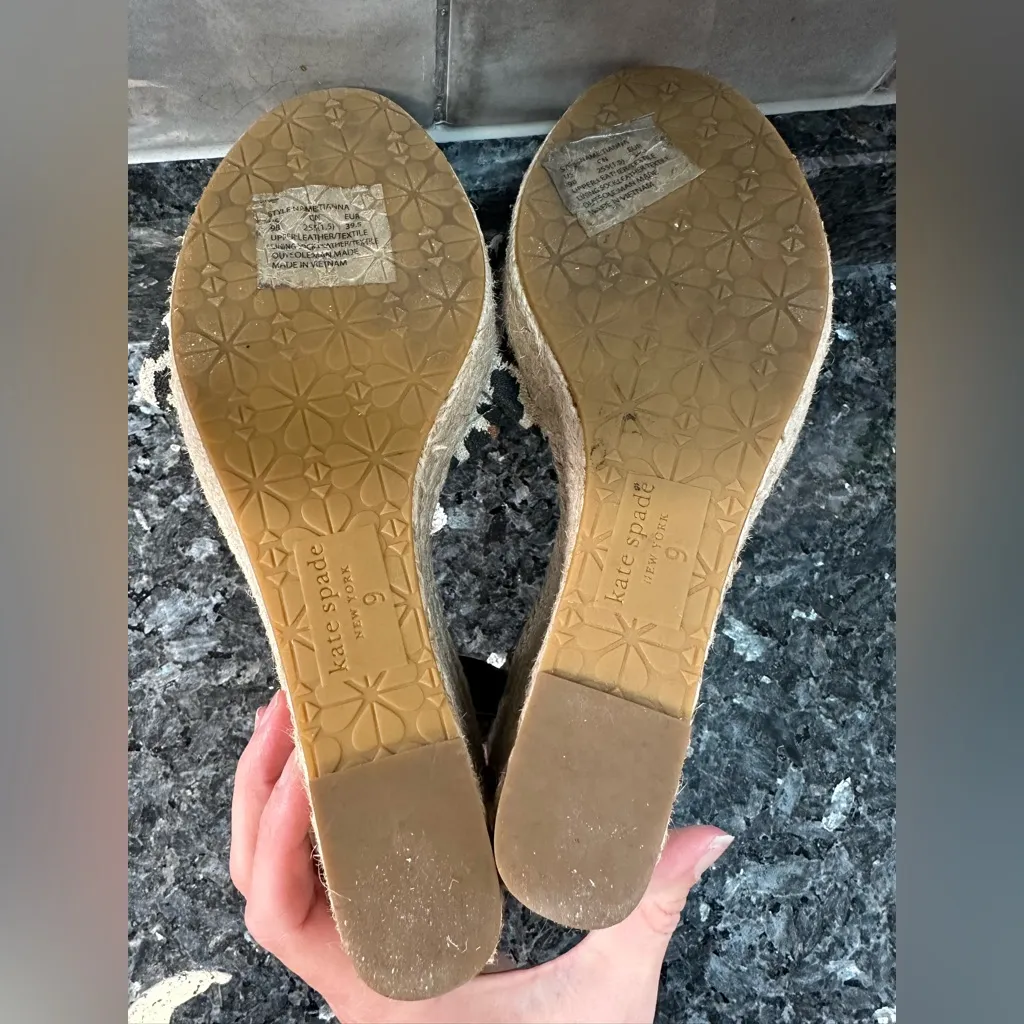 Kate Spade New York Tianna Leopard Print Wedge Espadrille Sandals Size 9 Pinup - Image 12