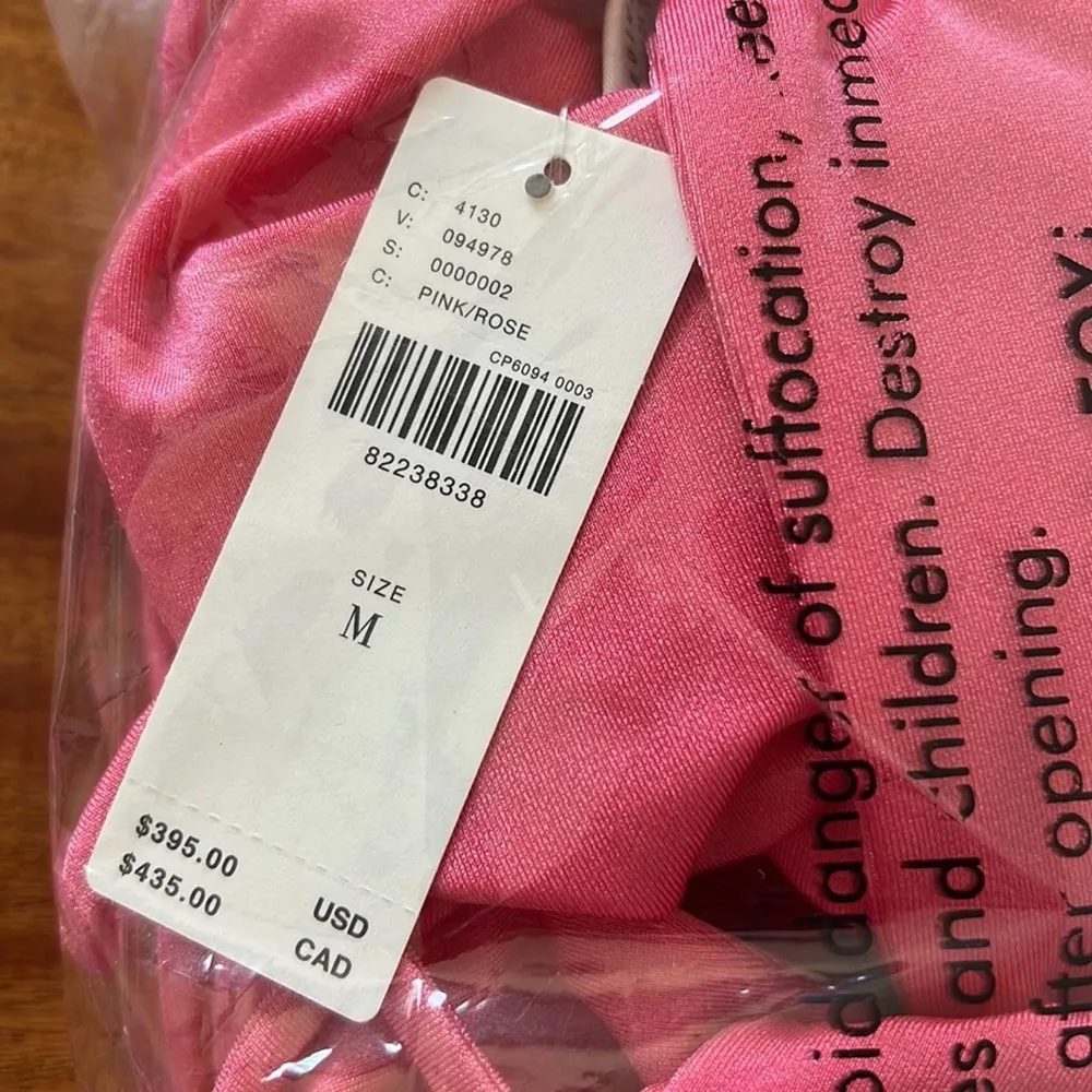 Eugenia Fernández Cutout Bubble Mini Dress NEW Size Medium Pink - Image 3