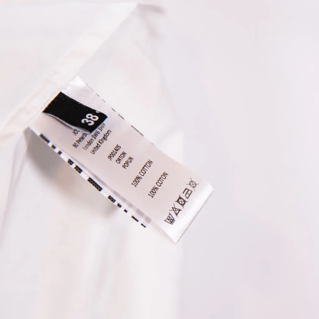 Joseph Orton Cotton Poplin Long Sleeve Bow Tie Neck Detail Blouse Shirt Top M - Image 4