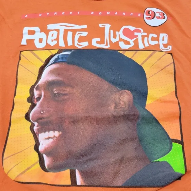 Shirt Size Small 2Pac Tupac Shakur Poetic Justice Graphic Print Shirt 2Pac Graphic Tee Unisex - Image 4