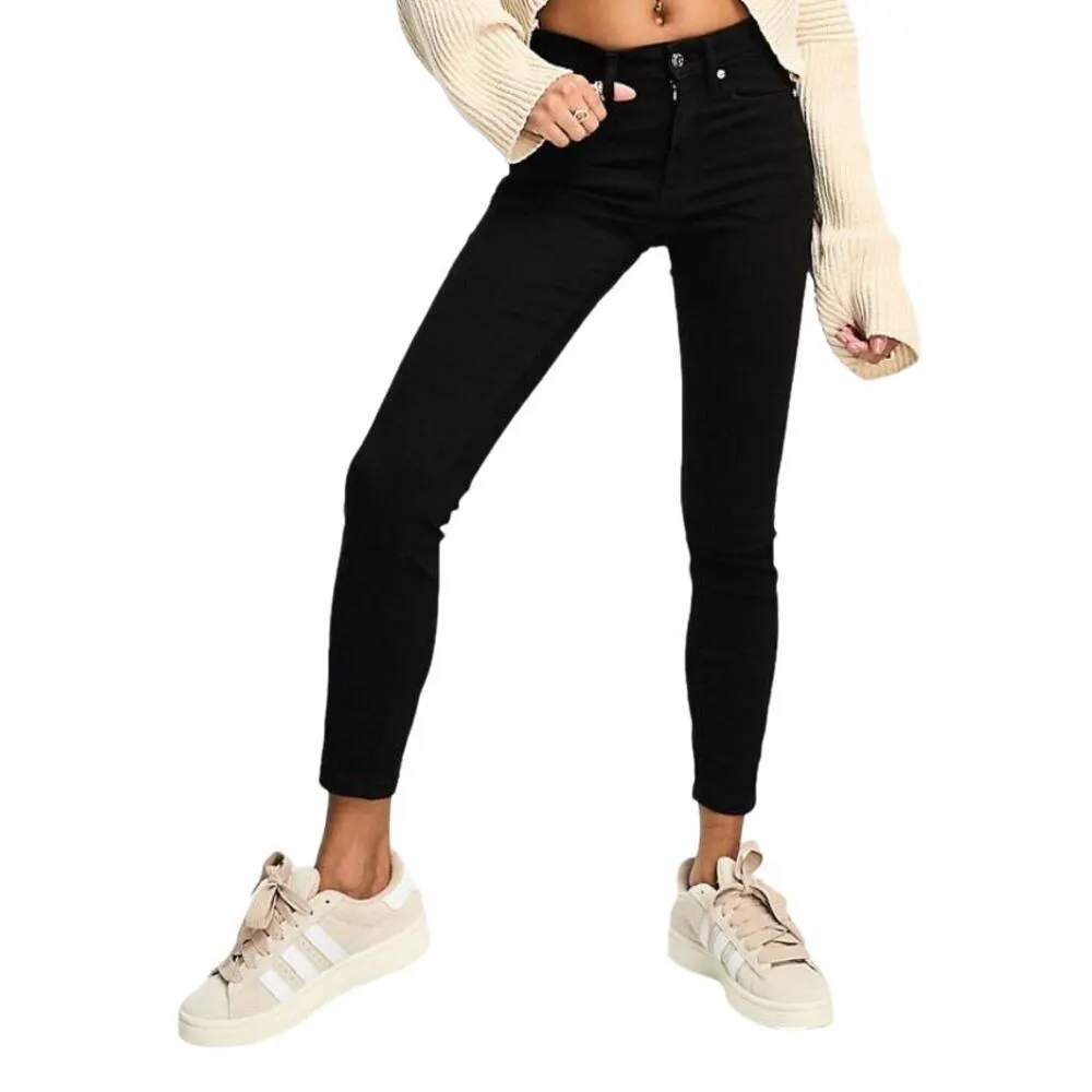 ASOS Design Petite Skinny Jean in Clean Black, Size 25X26​​​ - Image 6