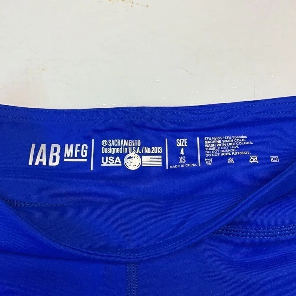 Nwt IAB MFG shorts sz 4/ extra small Blue - Image 4