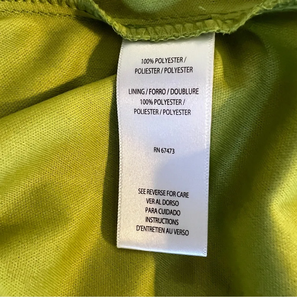 Maison Tara Chloe Apricot Green Mini Dress. Size 8 - Image 9