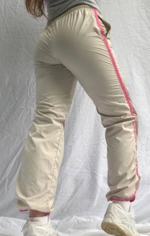 Cream Track Pants Pink - Image 2