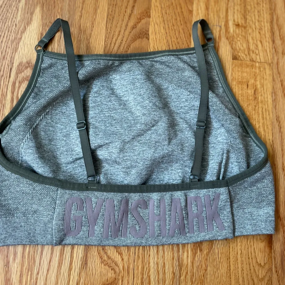 Gymshark Heather Gray Sports Bra - Image 3