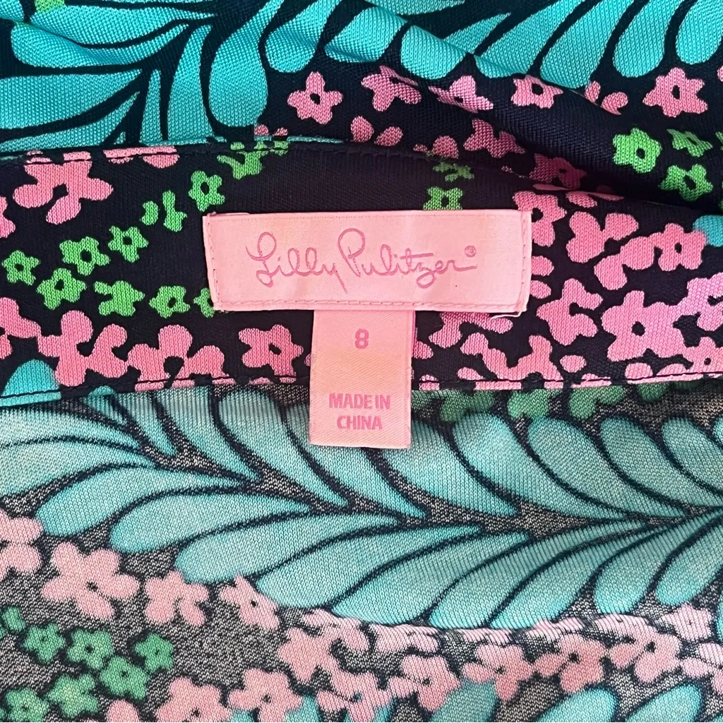 Lilly Pulitzer Newport Silk Paisley Mini Dress Size 8 - Image 6