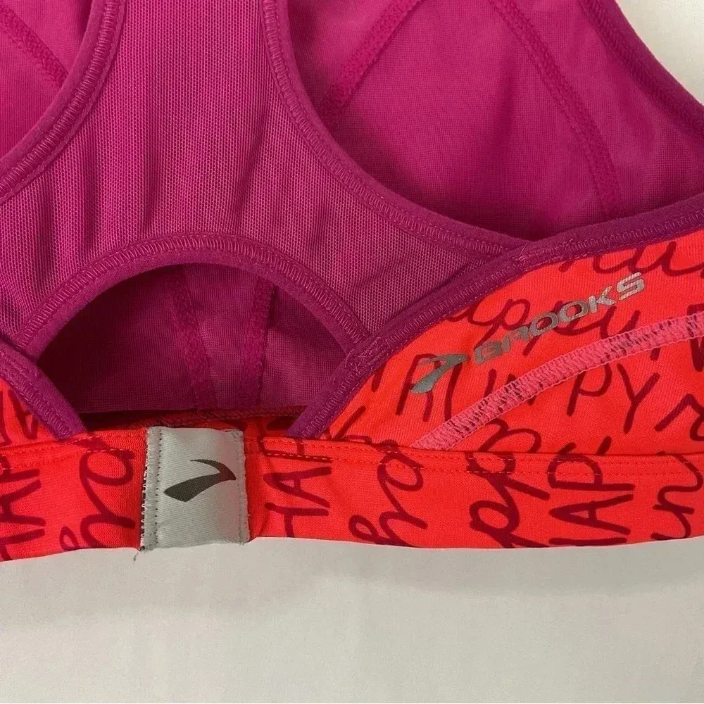 Brooks Run Happy Racerback Sports‎ Bra - Image 3