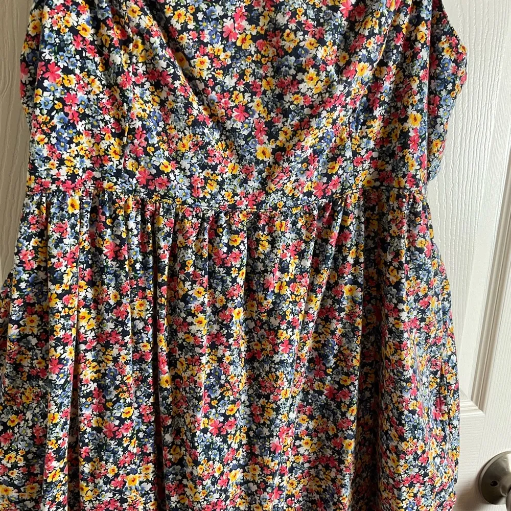 Old Navy Womens Tie Shoulder Floral Cami Mini Dress Size large petite - Image 5