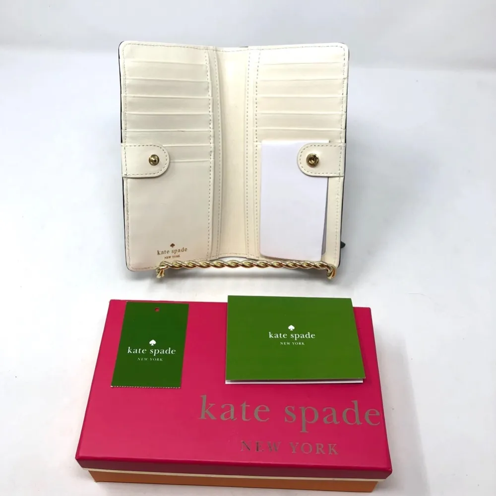 KATE SPADE black leather wallet, NEW - Image 4