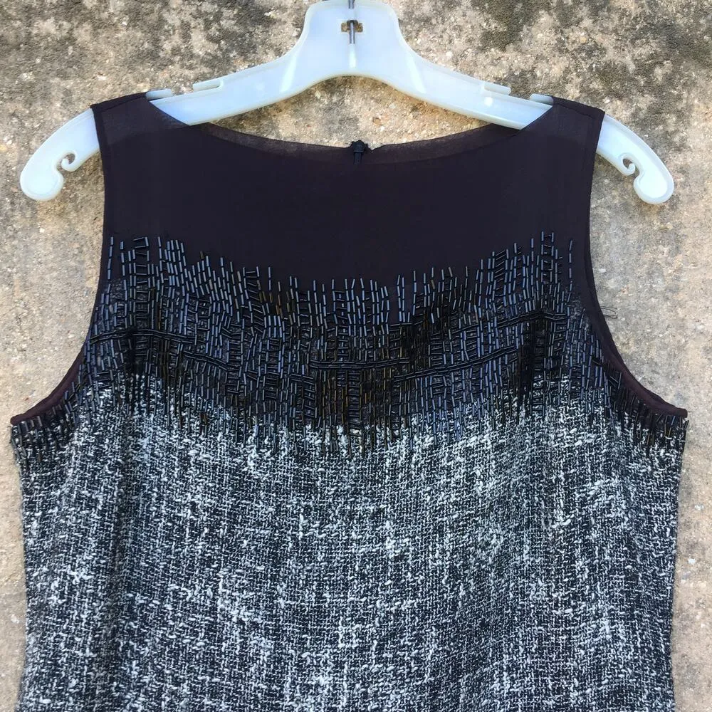 Peter Nygard Beaded Boucle Sleeveless Dress 10 - Image 2