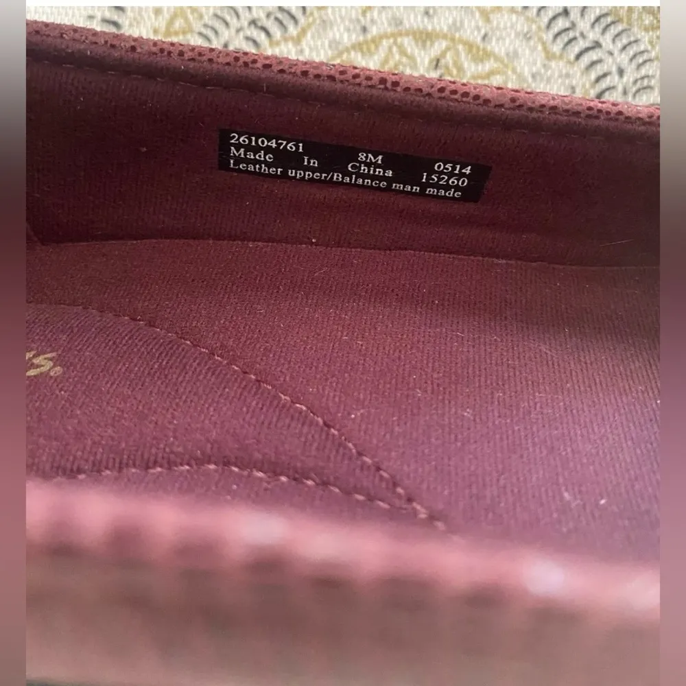 Clarks Womens Haydn Gloss Purple Comfort Slip-on Loafer Shoe Size 8 - Image 5