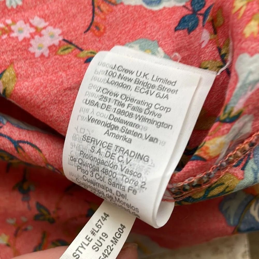 J.Crew Liberty Popover in Coral with Ruffle neck - Image 12