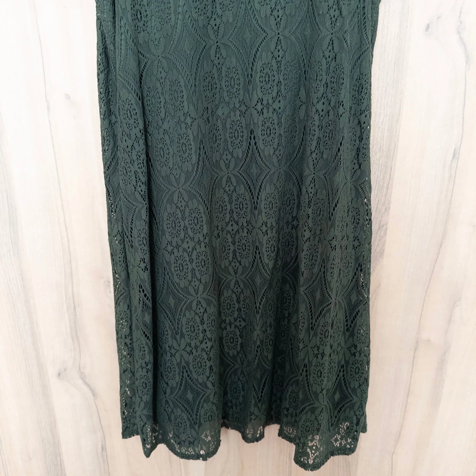 Laundry By Design Womens Lace Dress Size 4 Green Romantic Classic Feminine - Image 3