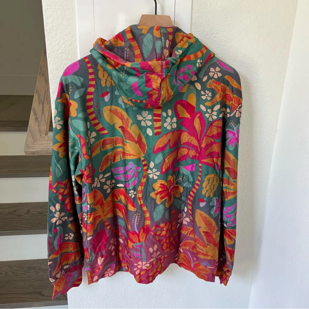 NWT Farm Rio + Anthropologie Magda Hoodie Sweatshirt - Image 3