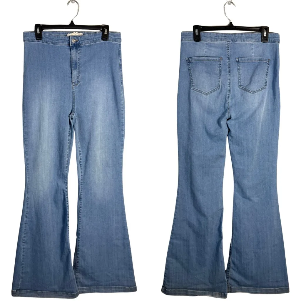 Altar'd State Kane High Rise Flare Denim Jeans Women's 31 Medium Wash 70s Retro - Image 2