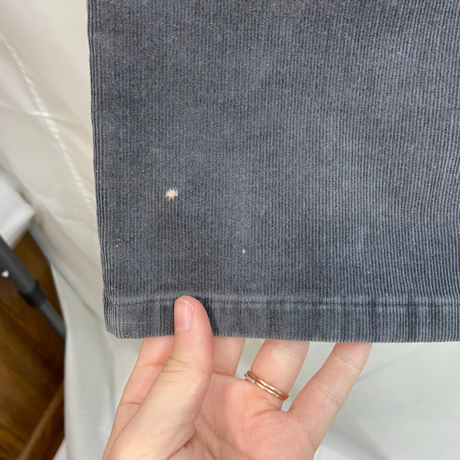 Talbots‎ women's gray soft corduroy high waisted heritage skinny fit jeans pants - Image 5