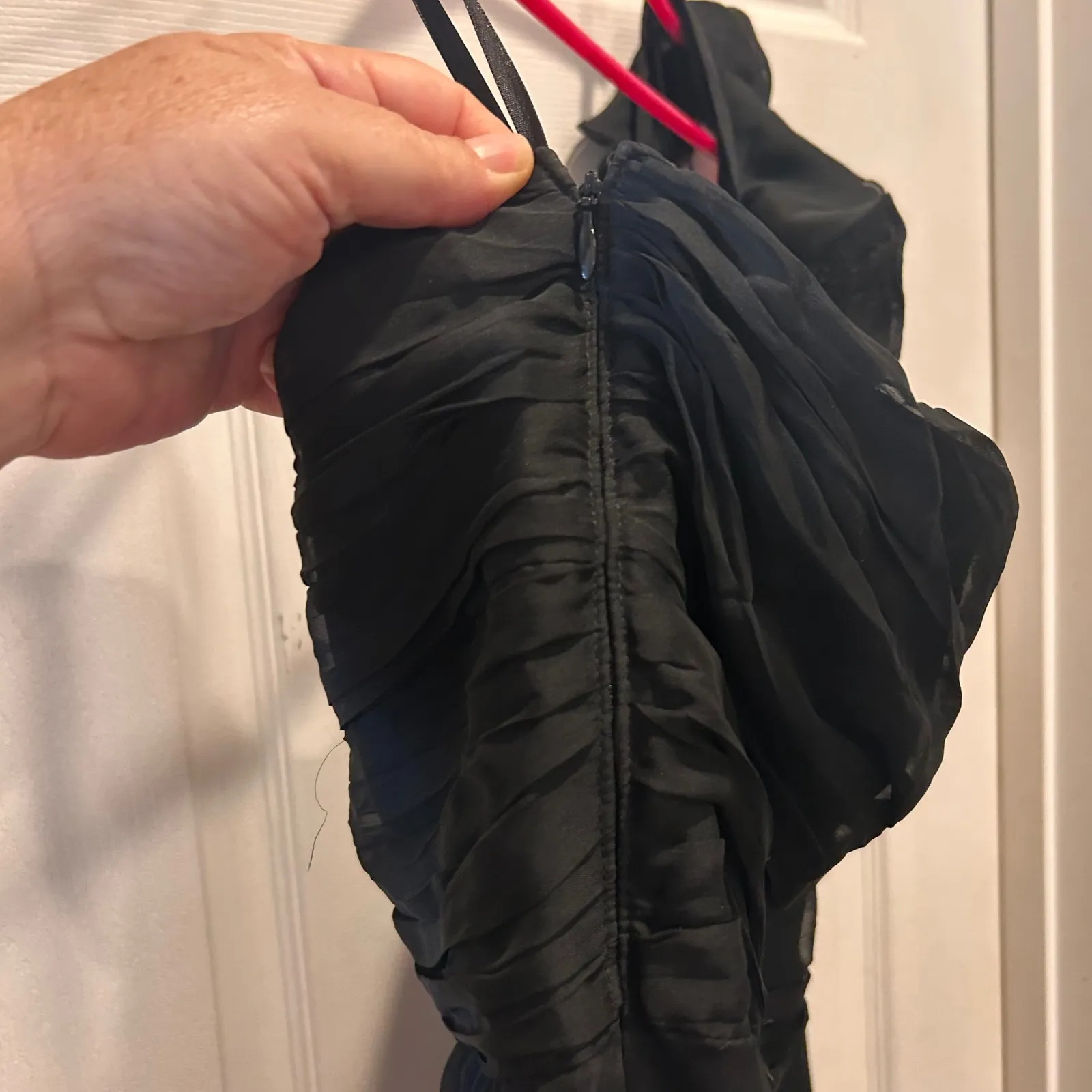 The Limited Black Dress Womens Size 14 One Shoulder Ruffle Party Cocktail‎ - Image 5