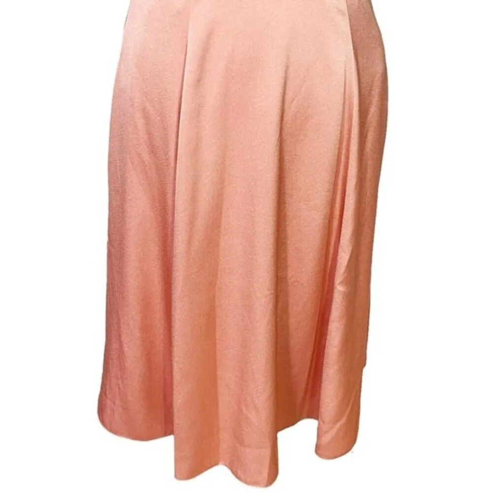 Gal Meets Glam Julia Crepe Back Satin Midi Dress In Langoustino 2 - Image 8