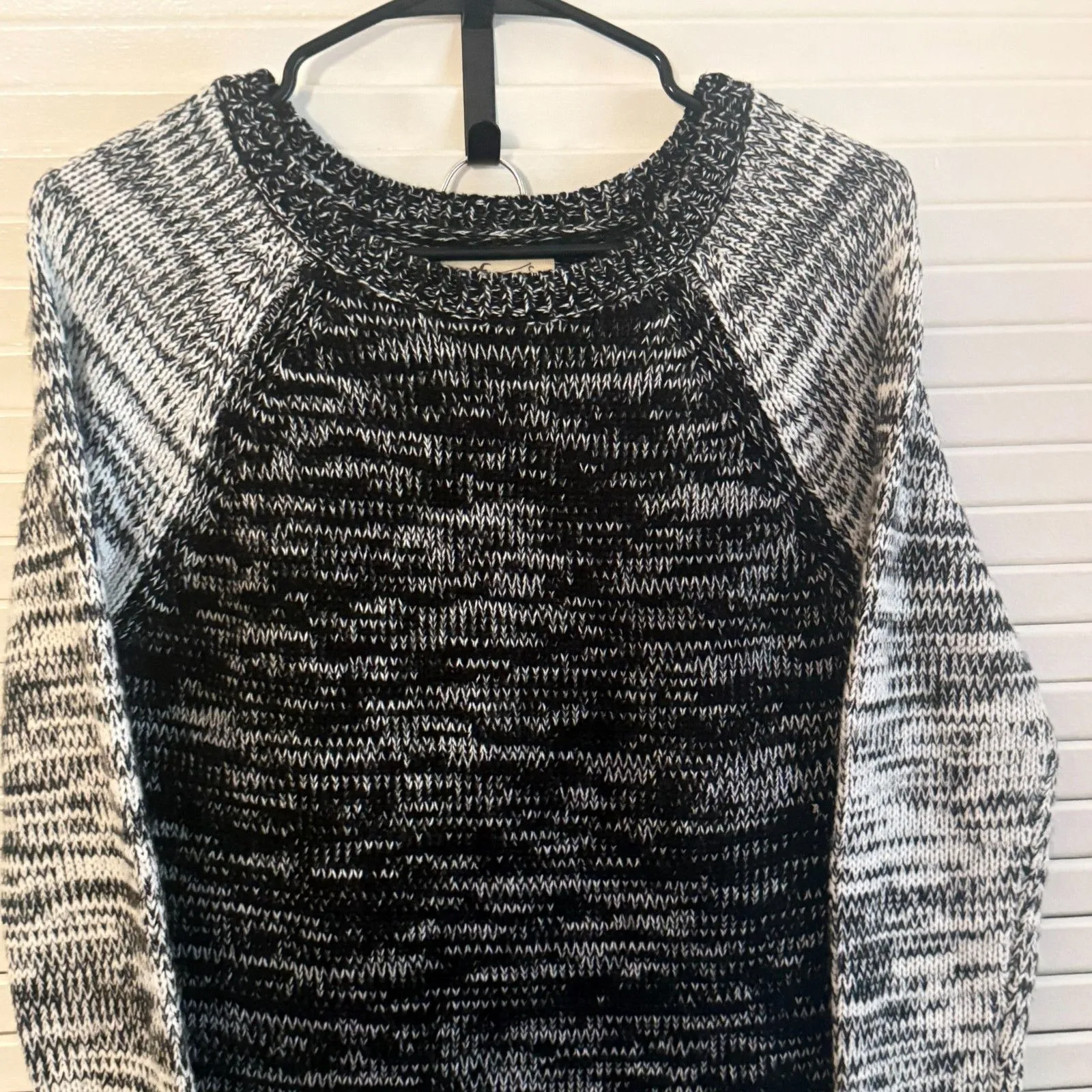 Hollister Womens Slouchy Sweater Y2K Sweater S Black Raglan Long Sleeve - Image 2