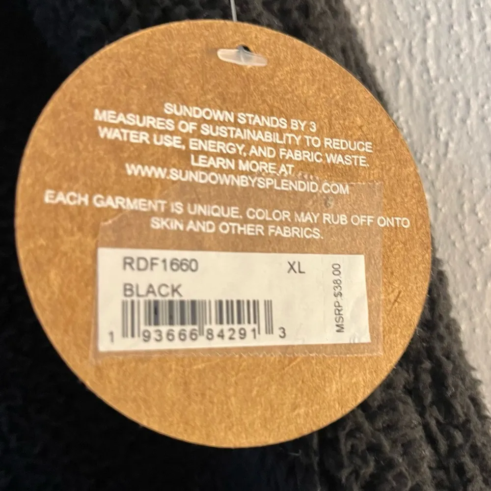 Sundown by Splendid Shorts Playa Sherpa Shorts in Black Sz XL NWT Cozy - Image 13