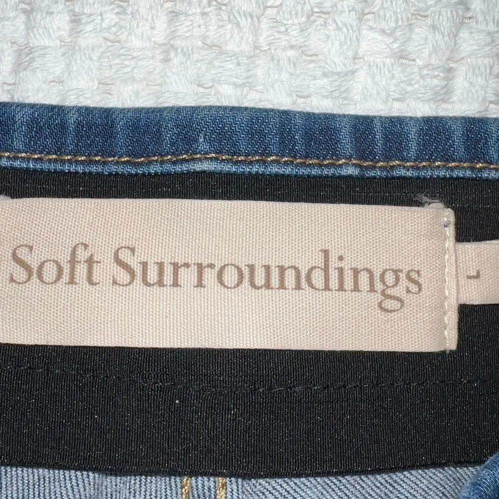 Soft surroundings soft stretchy denim straight leg jeans. - Image 7