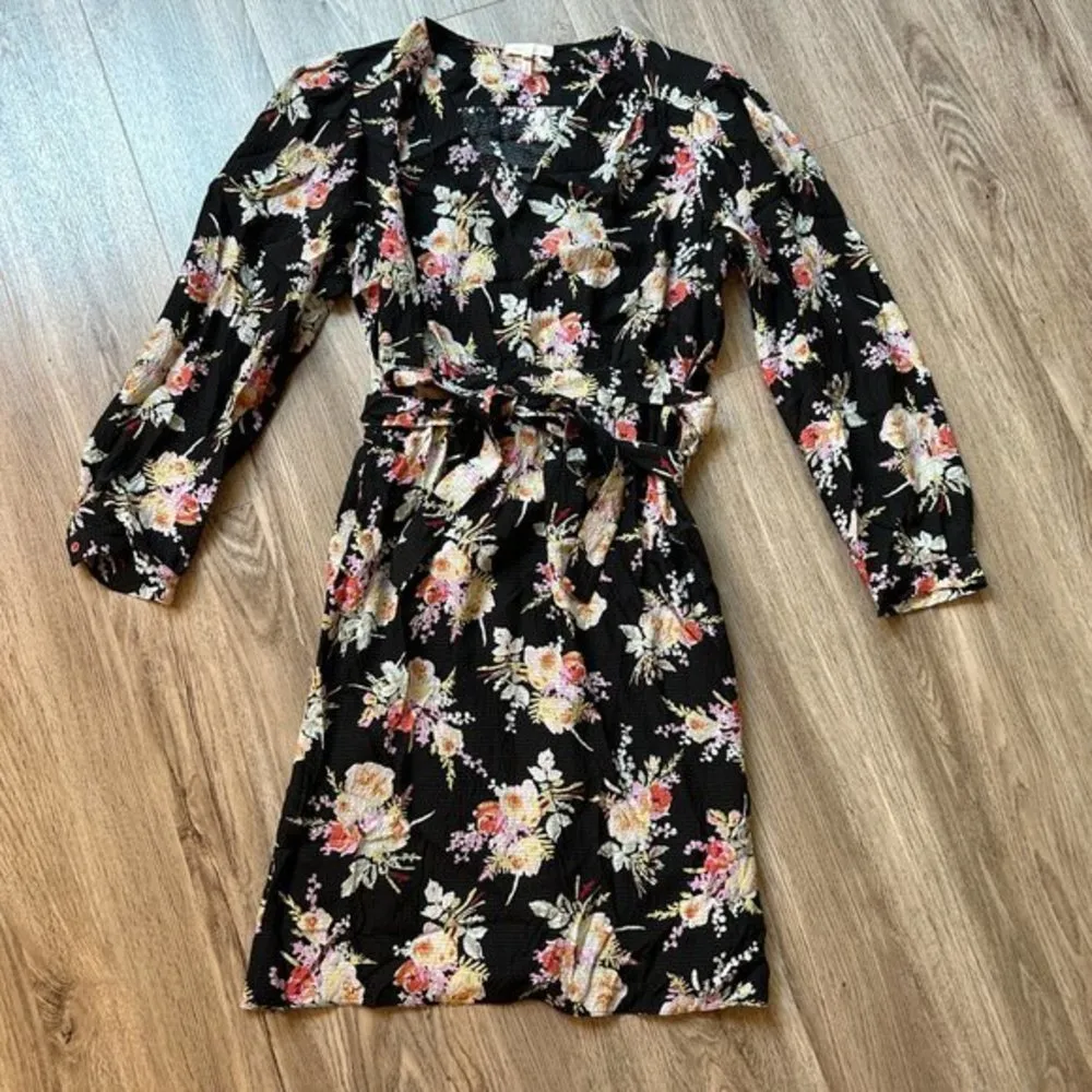 Rebecca Taylor 100% Silk Floral Belted A-Line Dress Size 8 NWOT - Image 3