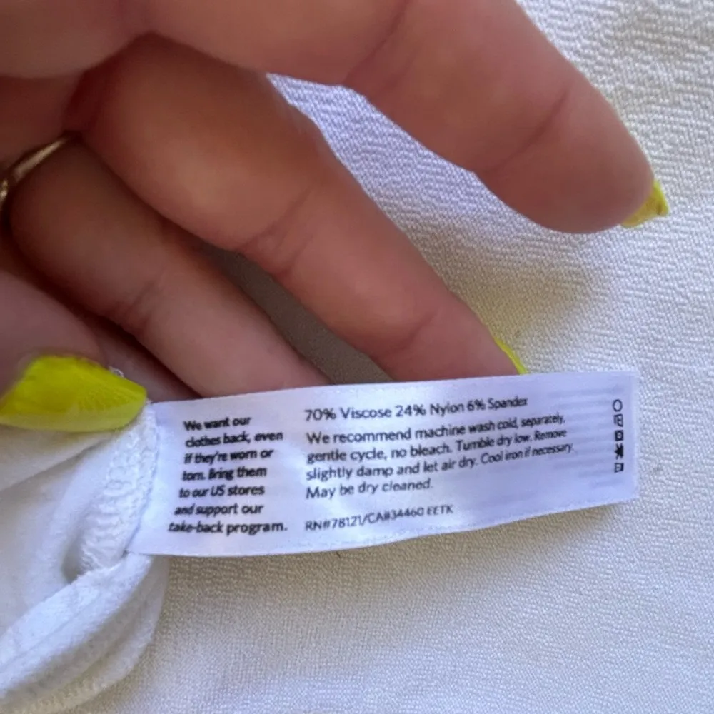 Eileen Fisher White Washable Crepe cropped Pant small petite workwear athleisure - Image 9