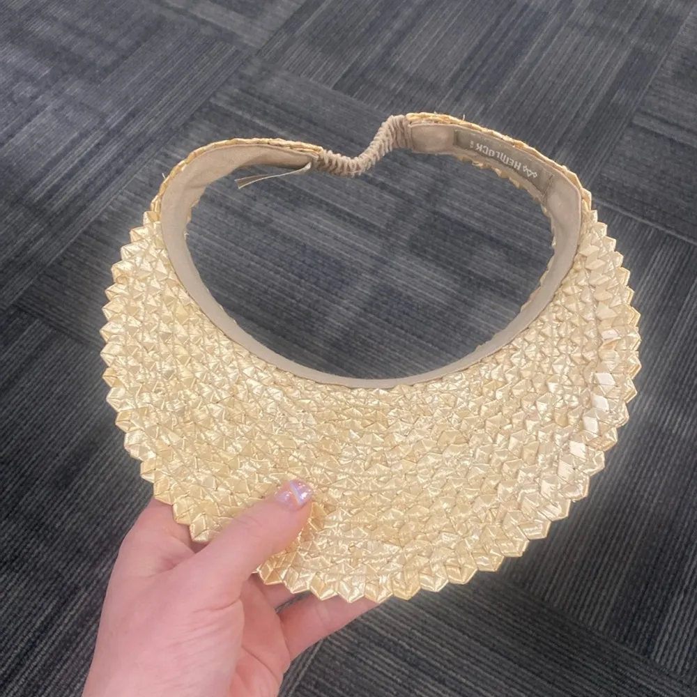 Hemlock Hat Company Capri Straw Visor in Blonde NWOT Tan - Image 8