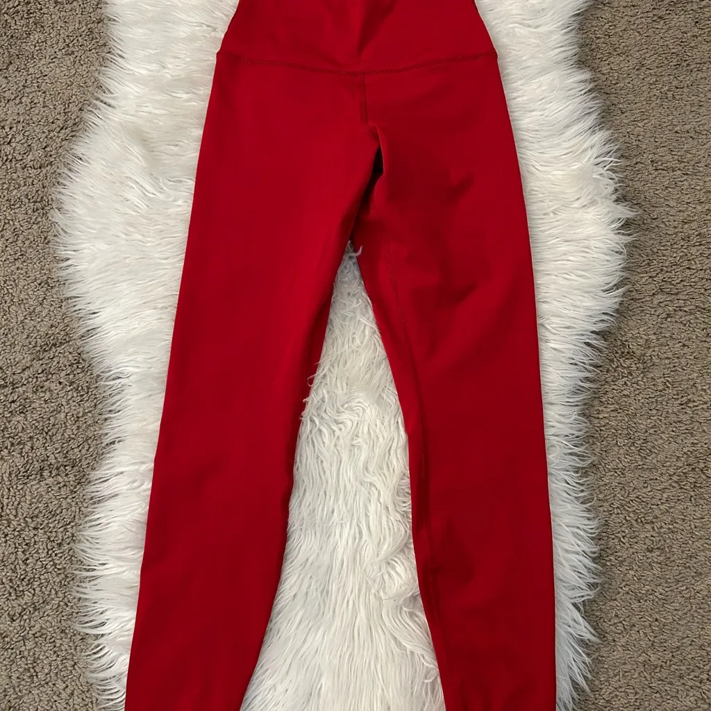 90 Degree by Reflex Cherry Red High waist spandex pants - Image 2