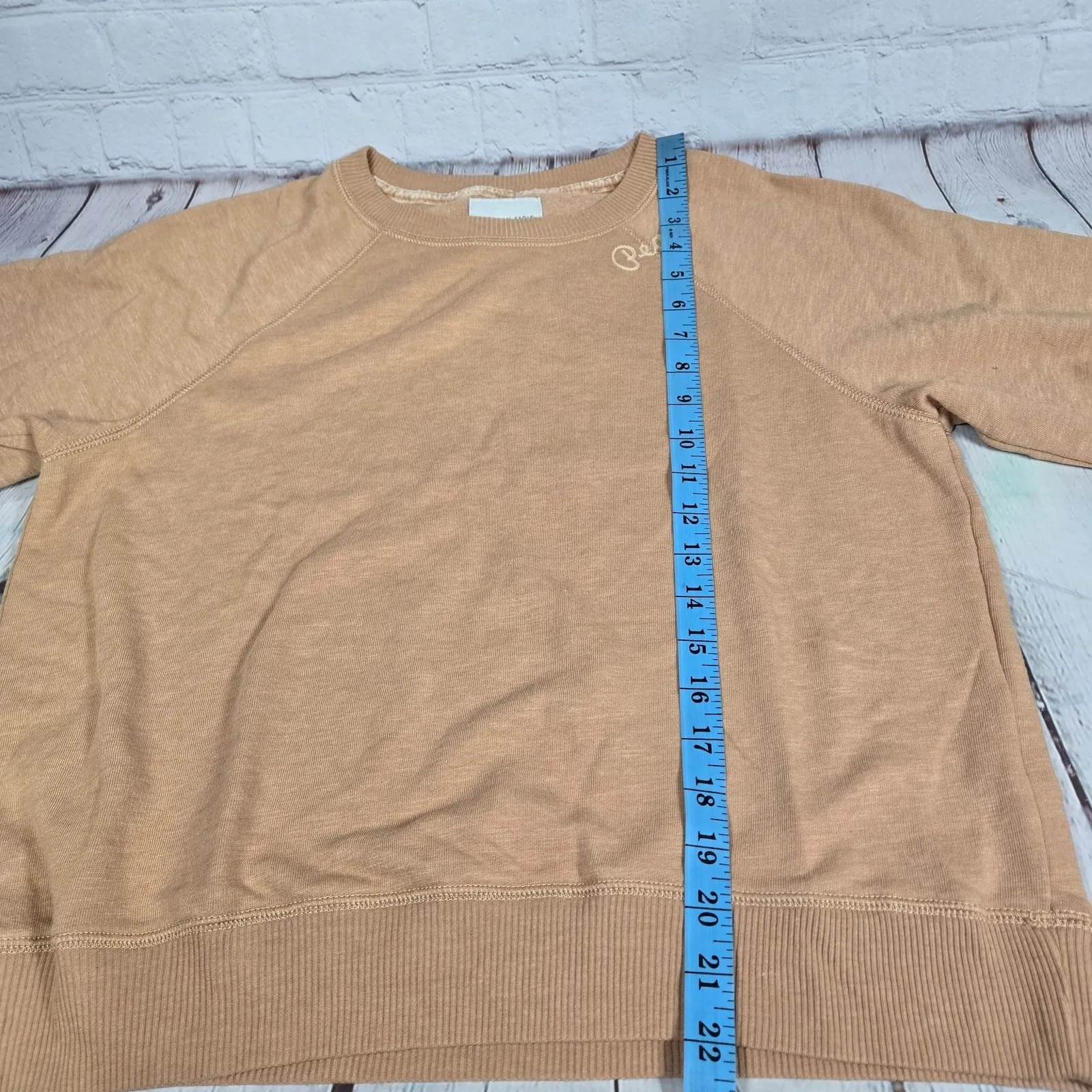 American Eagle Peace Embroidered Crewneck Sweatshirt S‎ NWT - Image 10