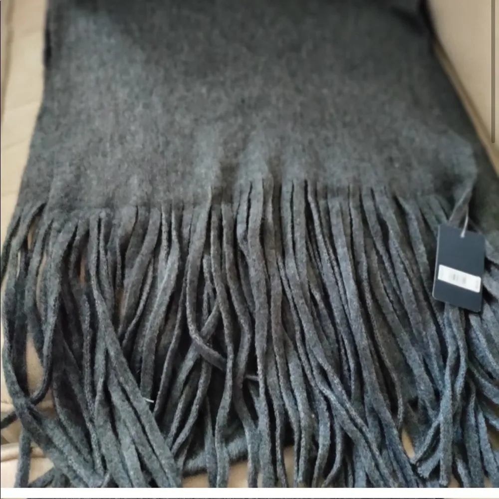 Lucky Brand Brushed Solid Gray Scarf - Image 7