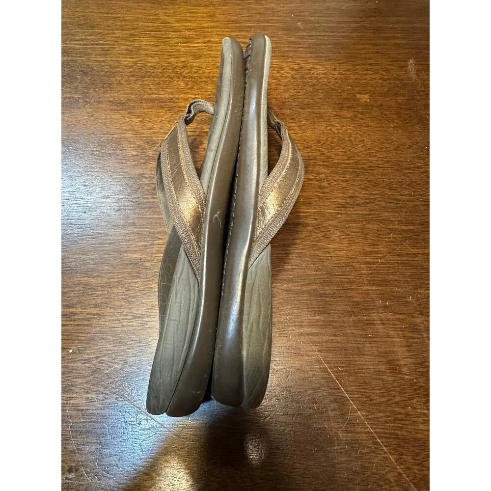 Vionic Tide Flip Flop Sandal Women 9 Brown Neutral Beach Cruise Vacation Spring - Image 3