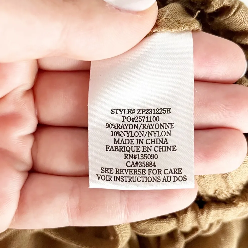 Z Supply Seashore Wide Leg Pants Matching Ashley Cami Tank Otter Brown XS / S - Image 8