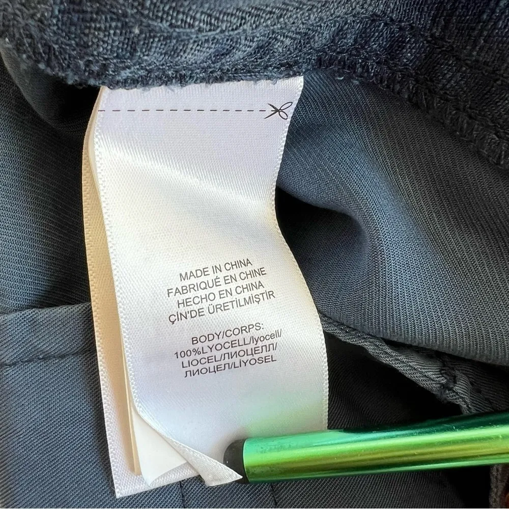 Polo by Ralph Lauren Pants Blue Patchwork High Rise Cropped Rope Belt 8 Nautical - Image 14