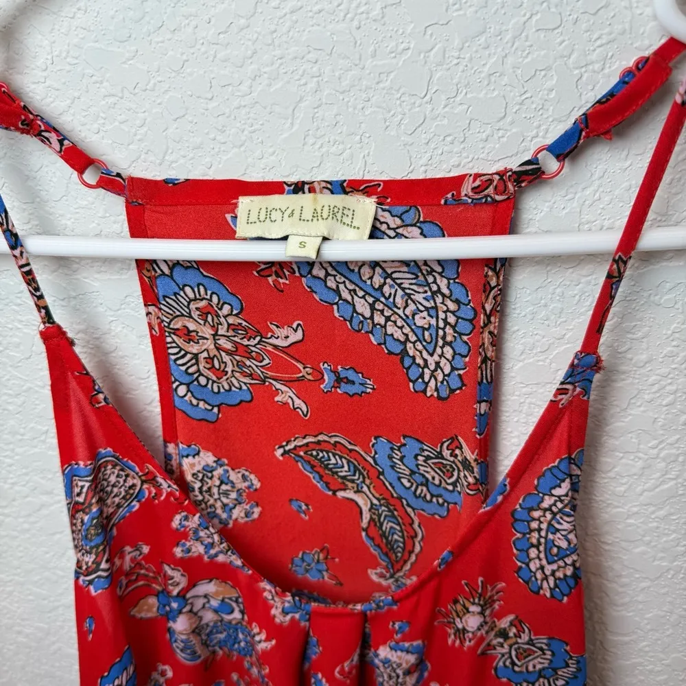 Lucy & Laurel Red Paisley Camisole - Image 2