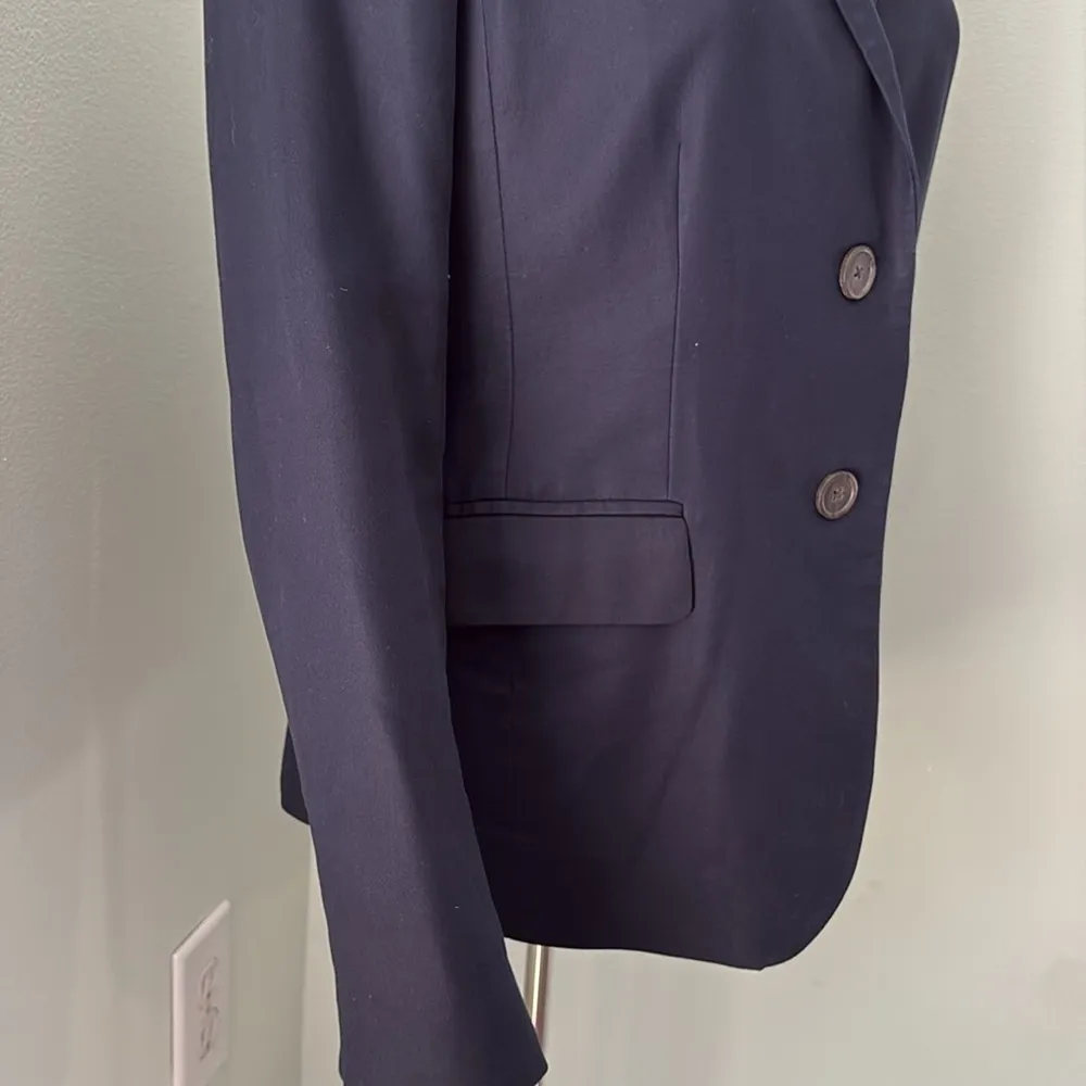 J.Crew Navy Superfine Cotton Blazer 4 - Image 4