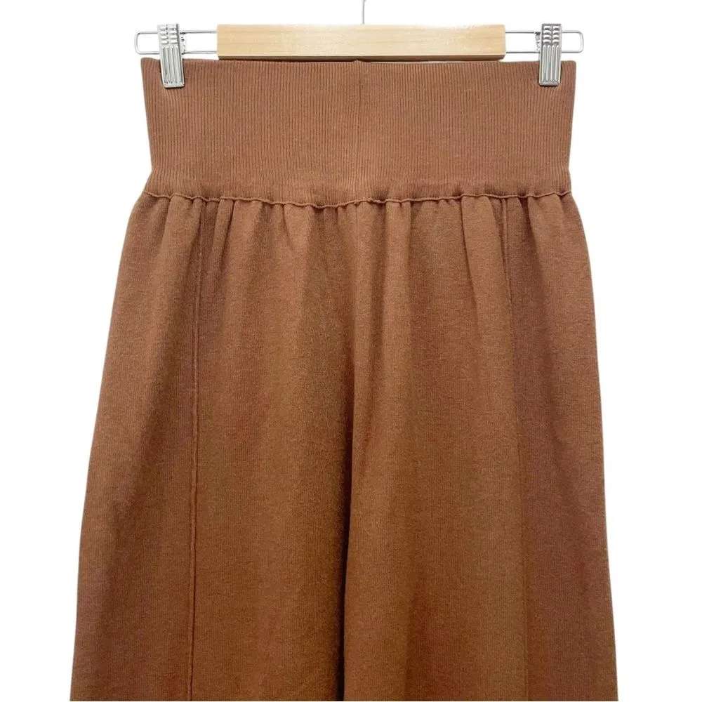 NWT Silk & Salt Luxe Lounge Pants Sweater Knit Pant Chestnut Brown Size XL NEW - Image 6